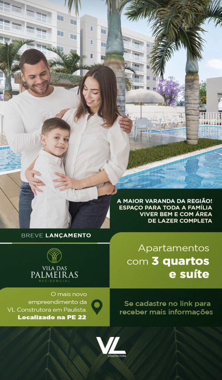 Vila das Palmeiras. Lançamento em Paulista-PE. Vila das Palmeiras. Lançamento em Paulista-PE.