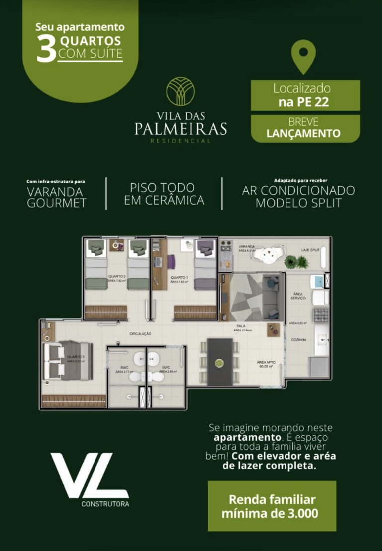 Vila das Palmeiras. Lançamento em Paulista-PE. Vila das Palmeiras. Lançamento em Paulista-PE.